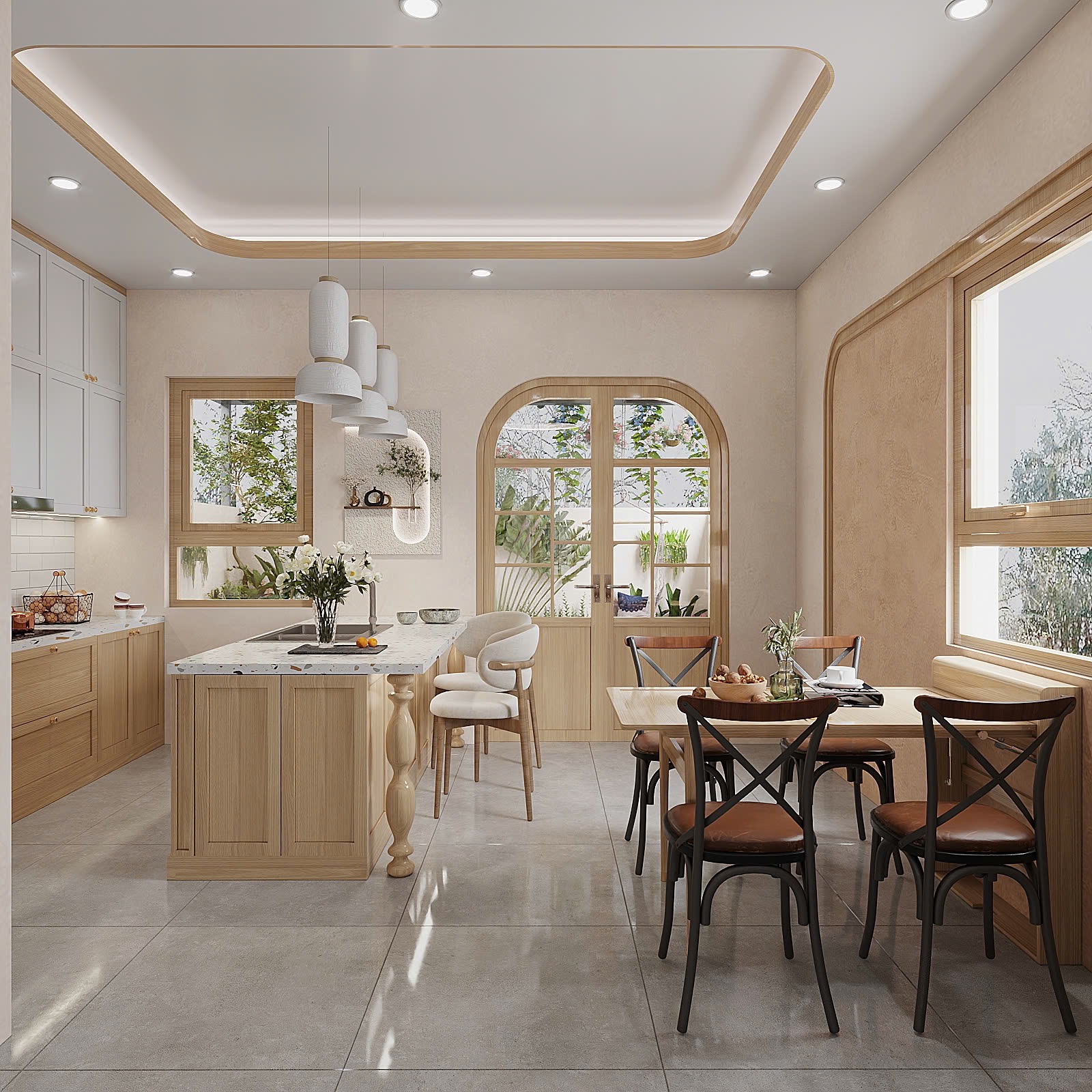Phối cảnh nhà phố Long An