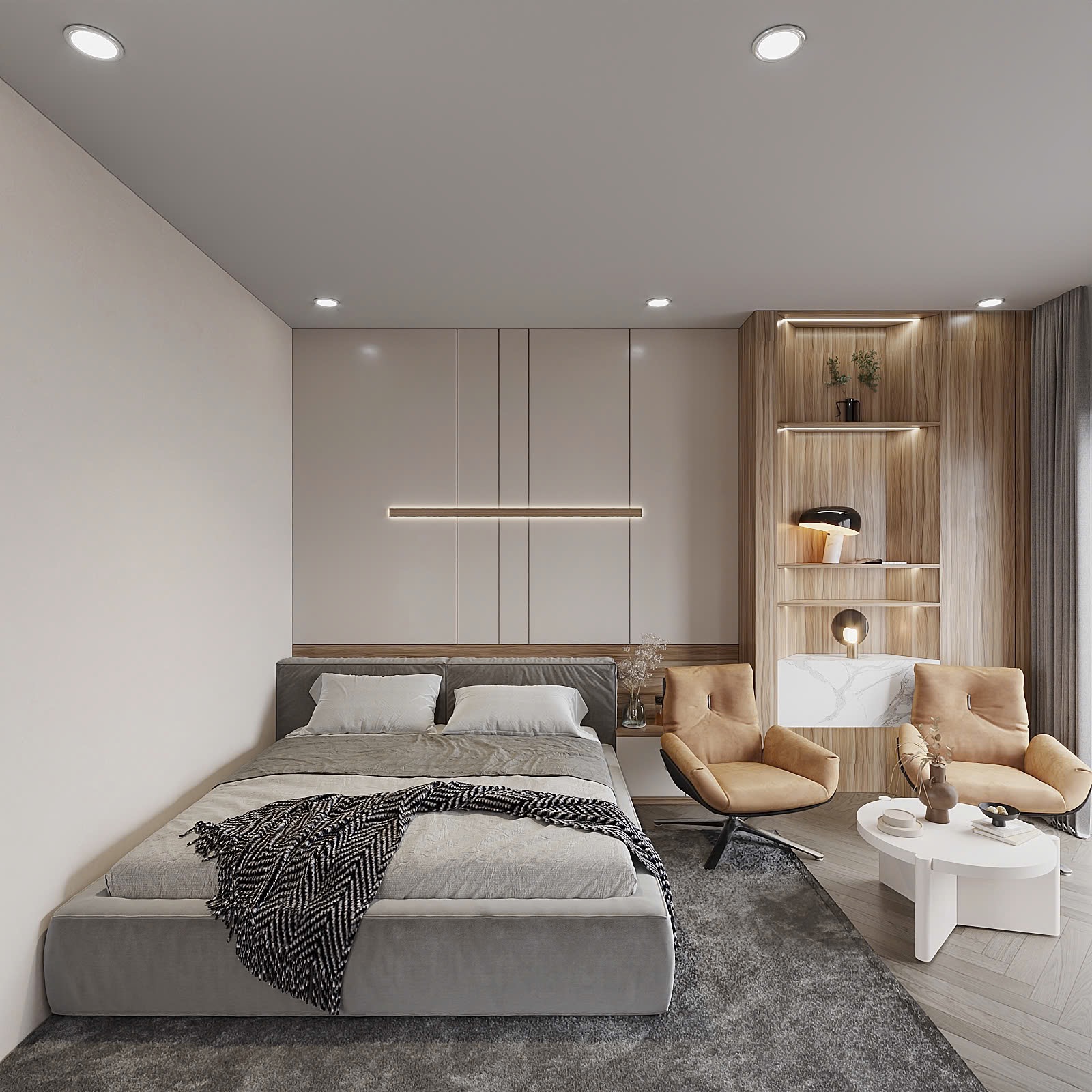 Phối cảnh phòng đa năng Tân Phú